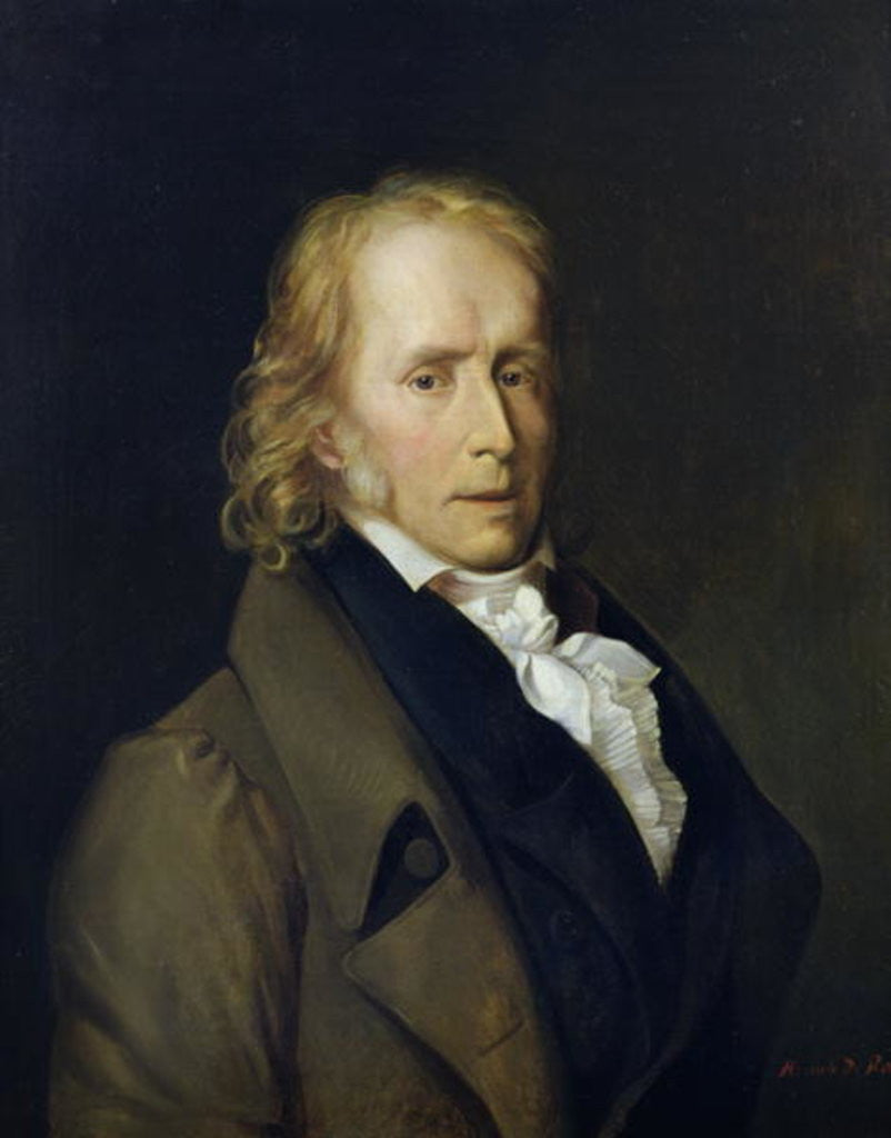 Detail of Portrait of Benjamin Constant de Rebecque by Hercule de Roches