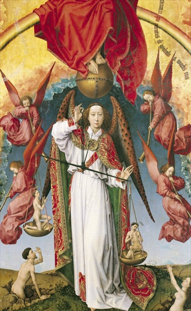 Detail of St. Michael Weighing the Souls by Rogier van der Weyden