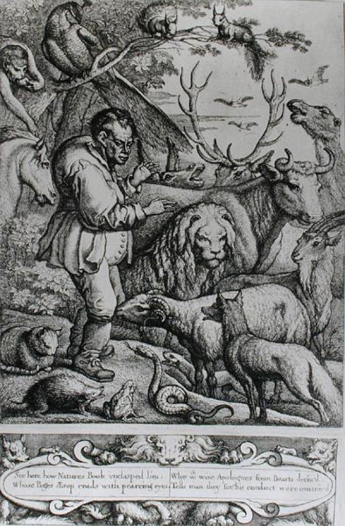 Detail of Illustration from the Introduction to Aesop's Fables, 1666 by Francis Barlow