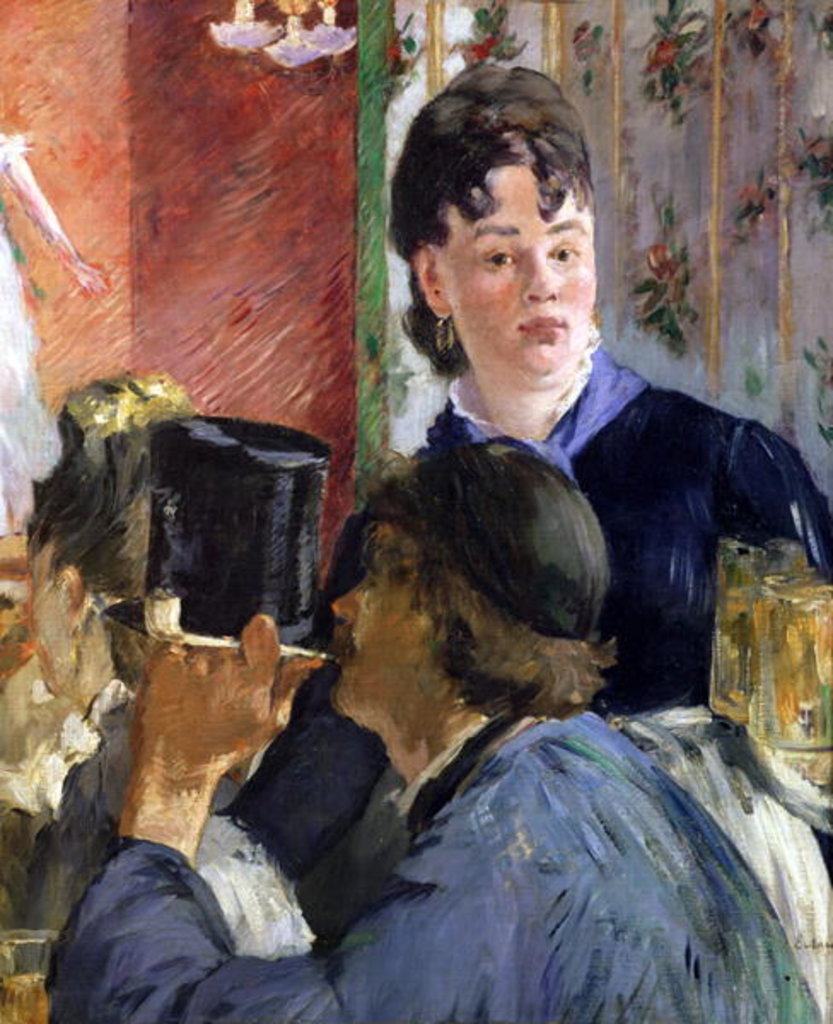 Detail of The Waitress of Bocks, 1878-79 by Edouard Manet