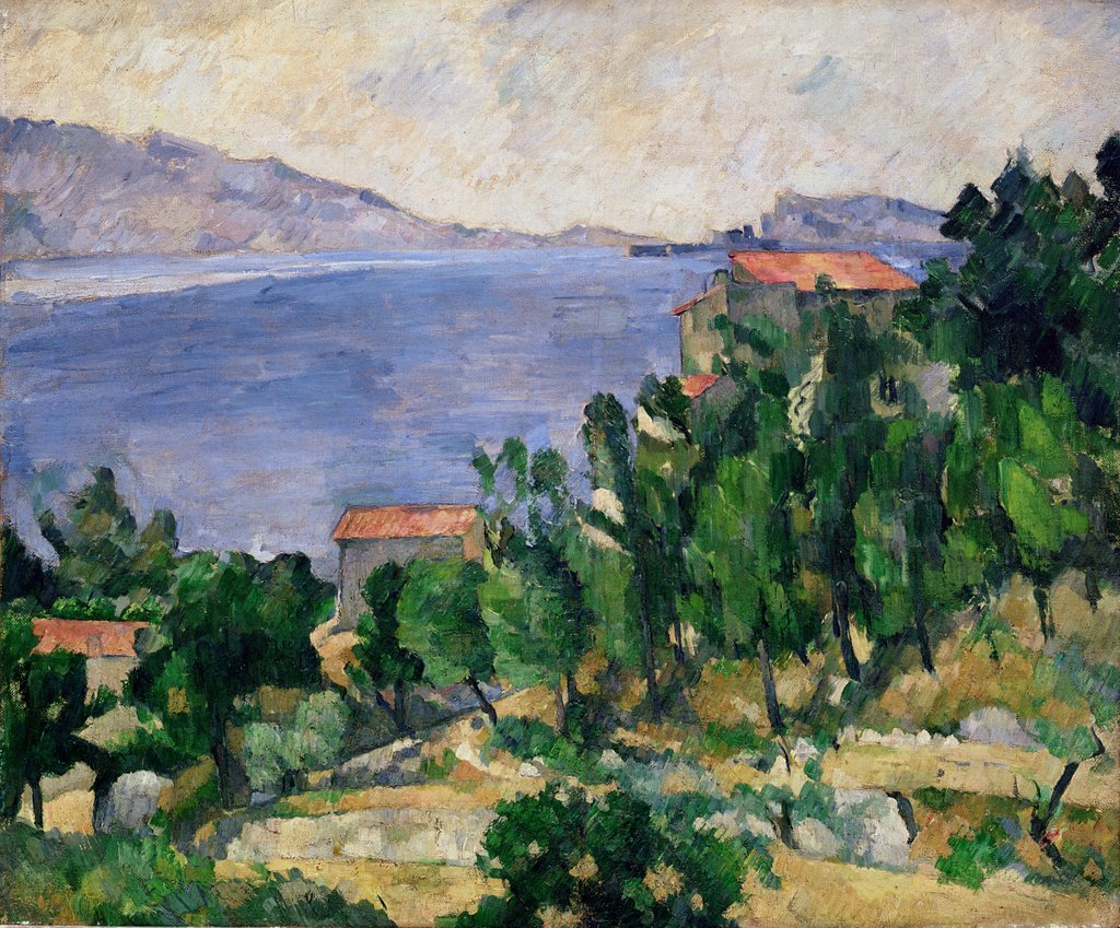 Detail of View of Mount Marseilleveyre and the Isle of Maire, c.1882-85 by Paul Cezanne