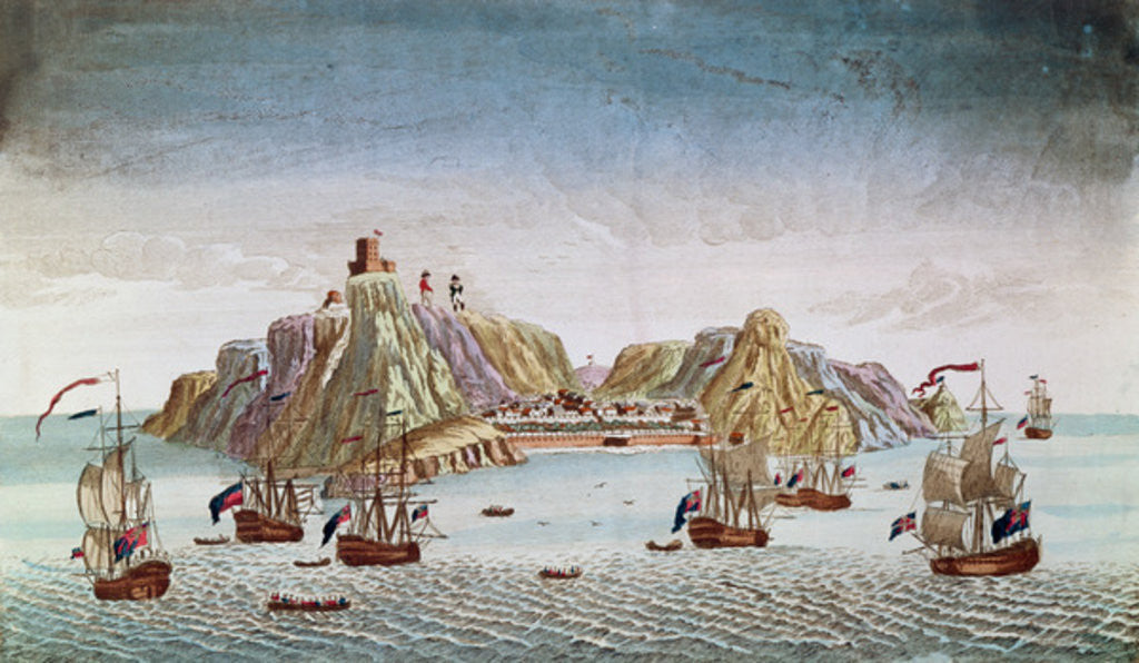 Detail of The Island of St. Helena, Place of Exile of General Napoleon Bonaparte by French School