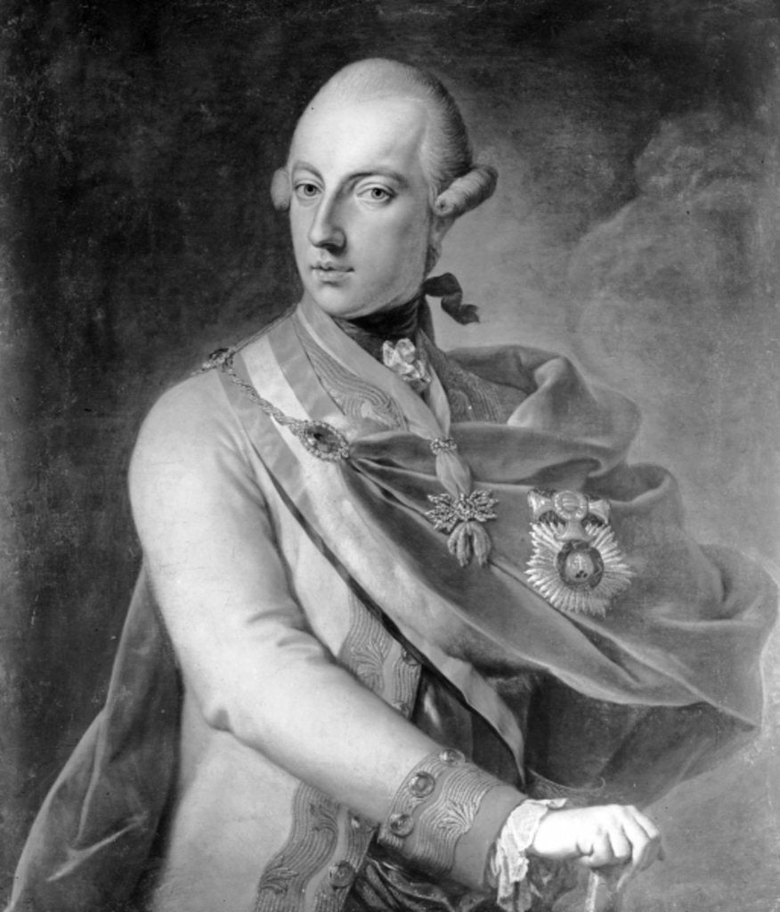 Detail of Portrait of Joseph II of Habsbourg-Lorraine by Austrian School