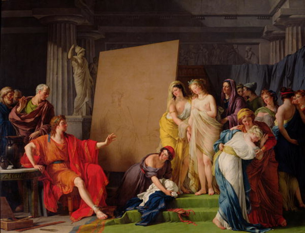 Detail of Zeuxis Choosing Models from the Beautiful Women of Croton, 1789 by Francois Andre Vincent