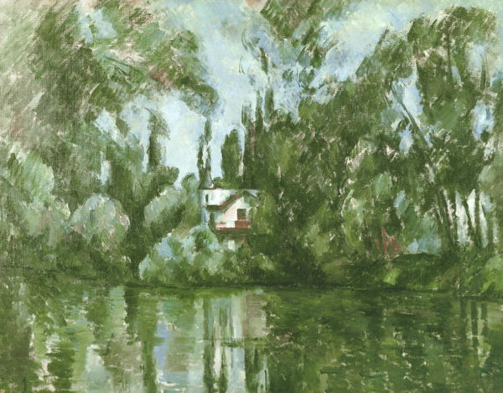 Detail of House on the Banks of the Marne, 1889-90 by Paul Cezanne