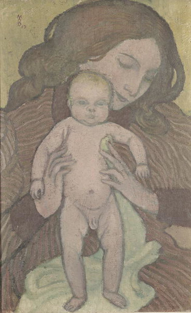 Detail of Maternity, Jean-Paul Nude, 1895 by Maurice Denis