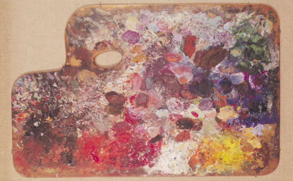 Detail of Kandinsky's palette by School French