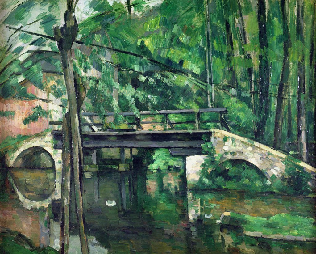 Detail of The Bridge at Maincy, or The Bridge at Mennecy, or The Little Bridge, c.1879 by Paul Cezanne