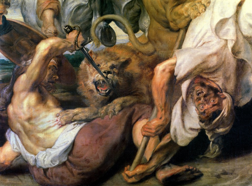 Detail of Lion Hunt by Peter Paul Rubens