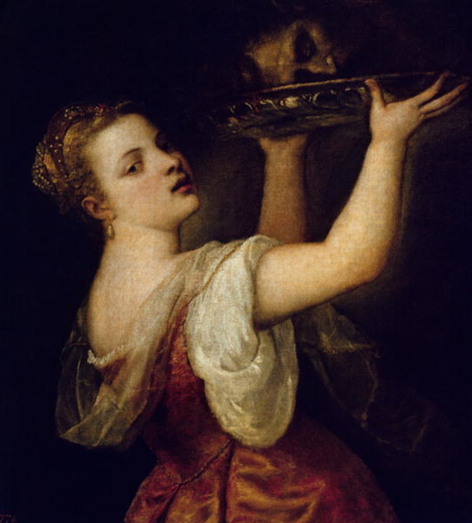 Detail of Salome Carrying the Head of St. John the Baptist, c.1549 by Titian (c.1488-1576)