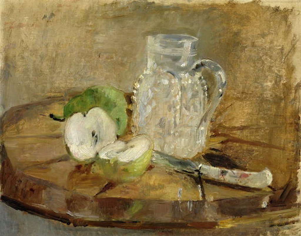 Detail of Still Life with a Cut Apple and a Pitcher, 1876 by Berthe Morisot