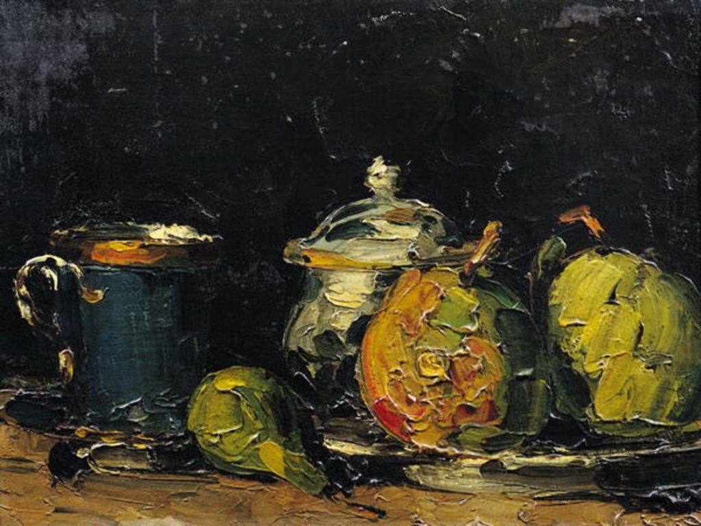 Detail of Still Life by Paul Cezanne