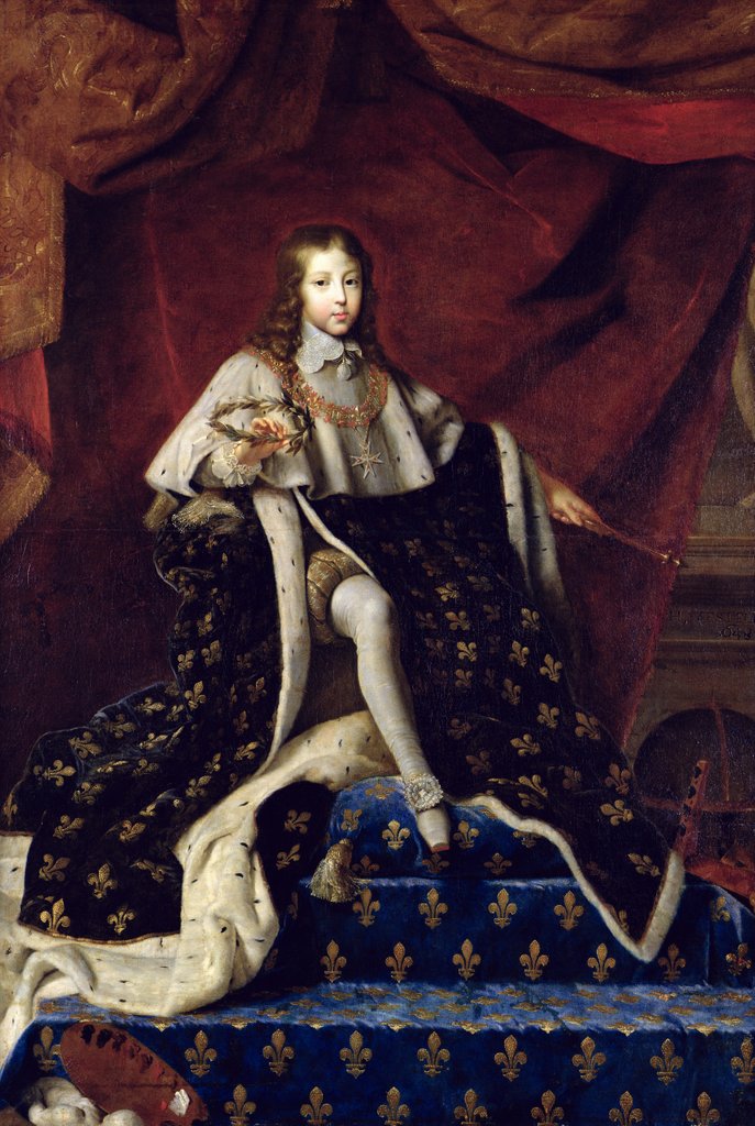 Detail of Portrait of Louis XIV aged 10, 1648 by Henri Testelin