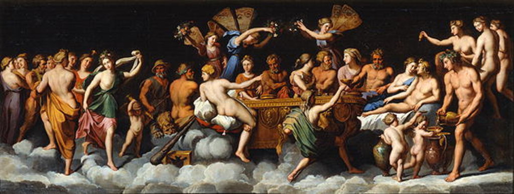 Detail of The Banquet of the Gods by Raphael (after)