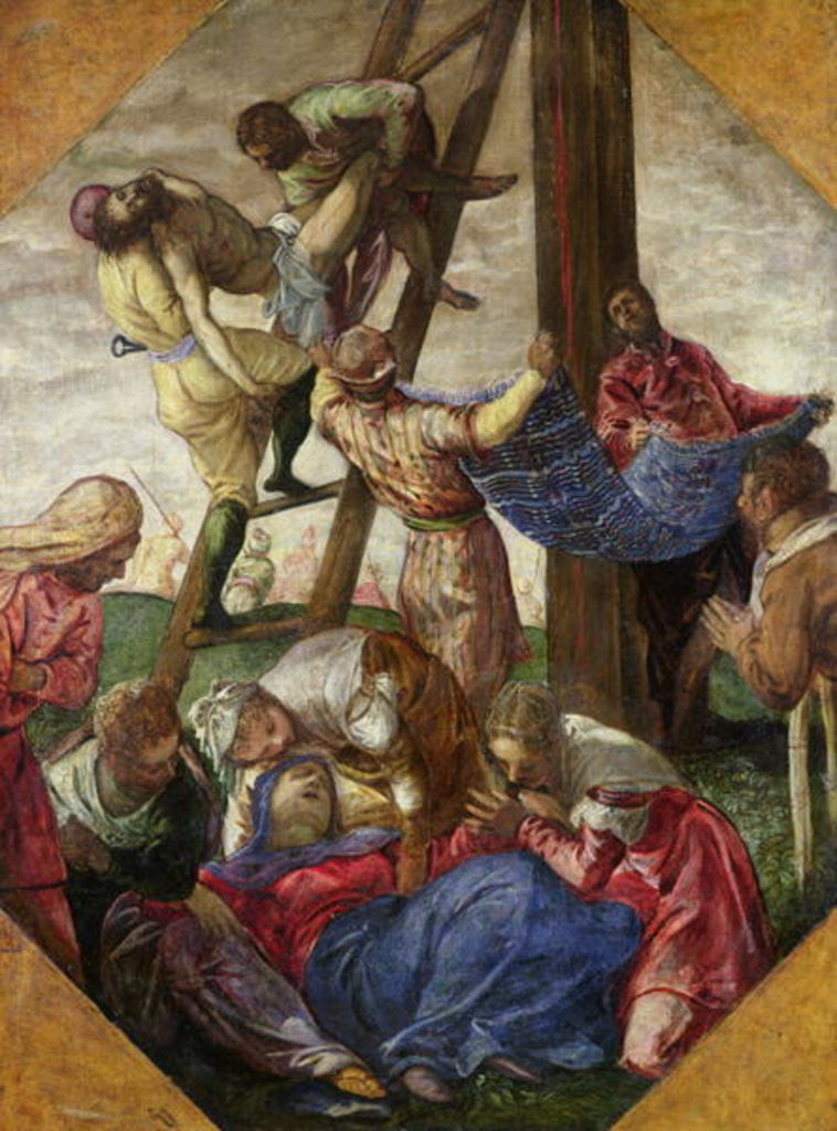 Detail of The Descent from the Cross by Jacopo Robusti Tintoretto