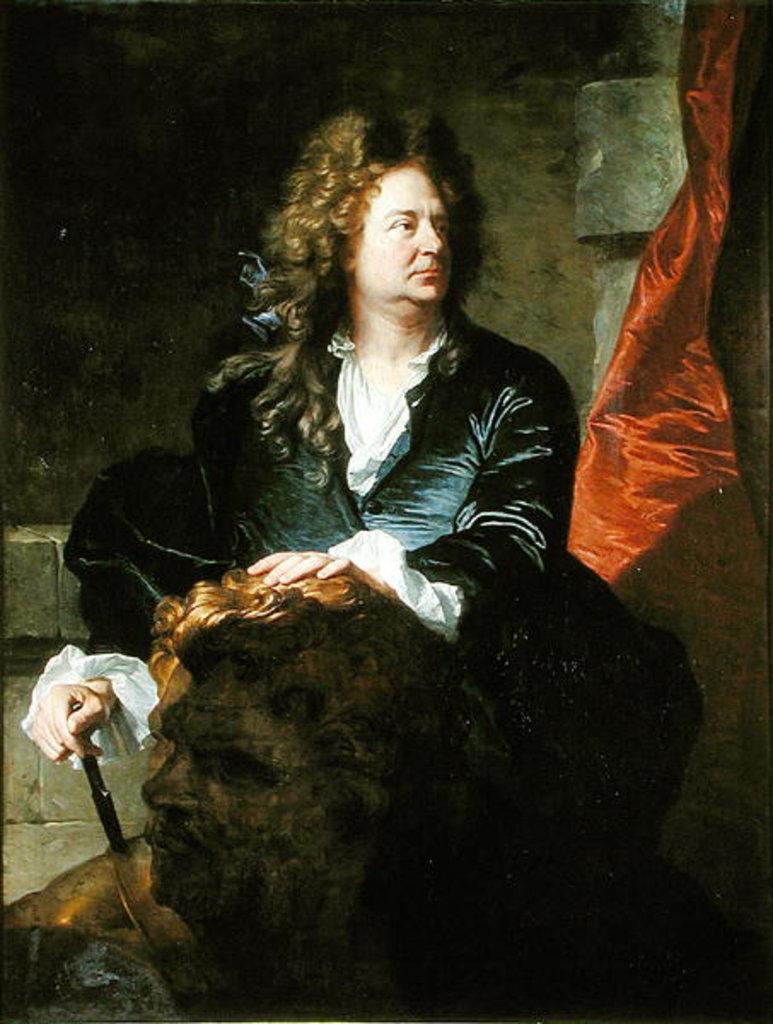 Detail of Martin van den Bogaert known as Desjardins, 1692 by Hyacinthe Francois Rigaud