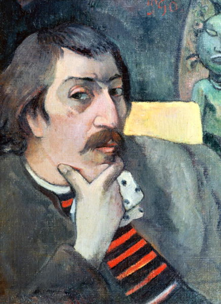 Detail of Portrait of the Artist with the Idol, c.1893 by Paul Gauguin