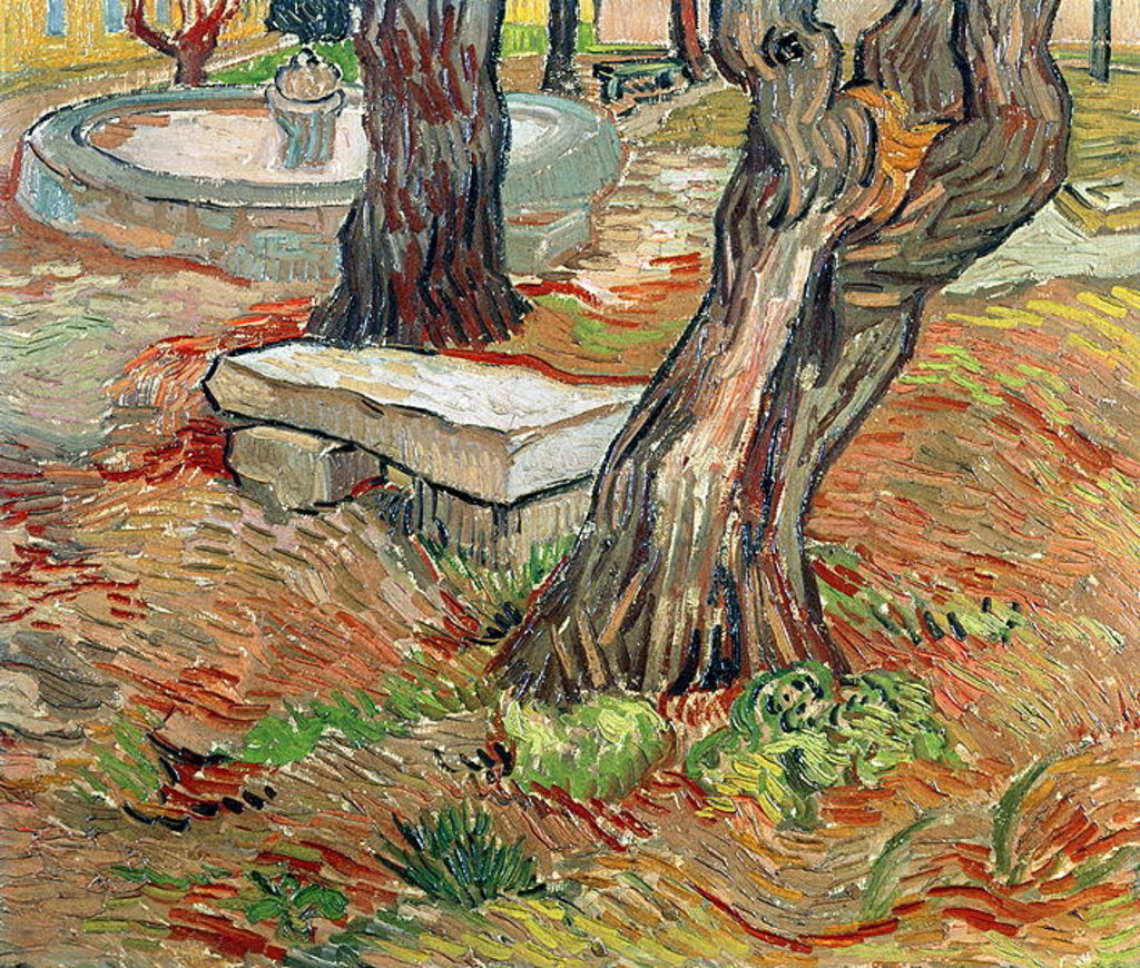 Detail of The Bench at Saint-Remy, 1889 by Vincent van Gogh