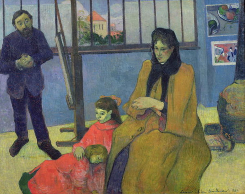 Detail of The Schuffenecker Family, or Schuffenecker's Studio, 1889 by Paul Gauguin