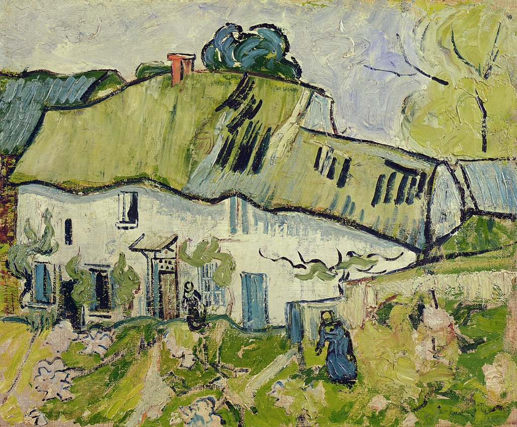 Detail of The Farm in Summer, 1890 by Vincent van Gogh