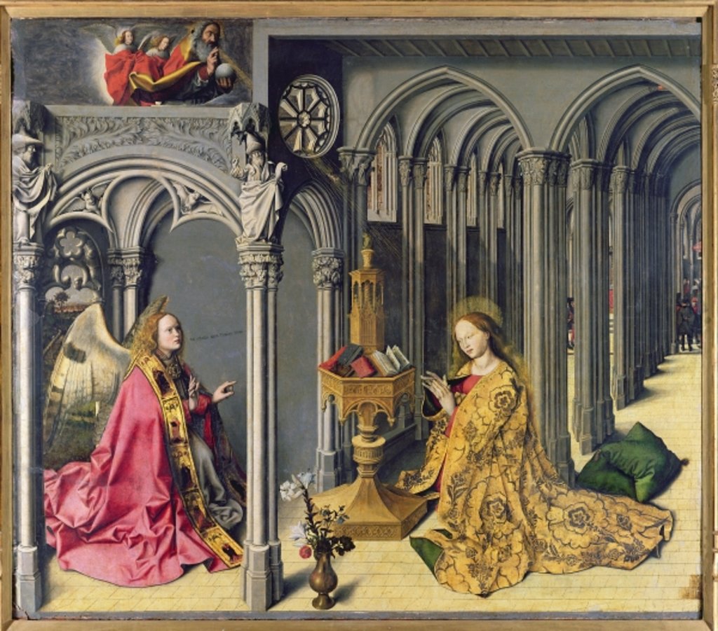 Detail of The Annunciation by Master of the Aix Annunciation