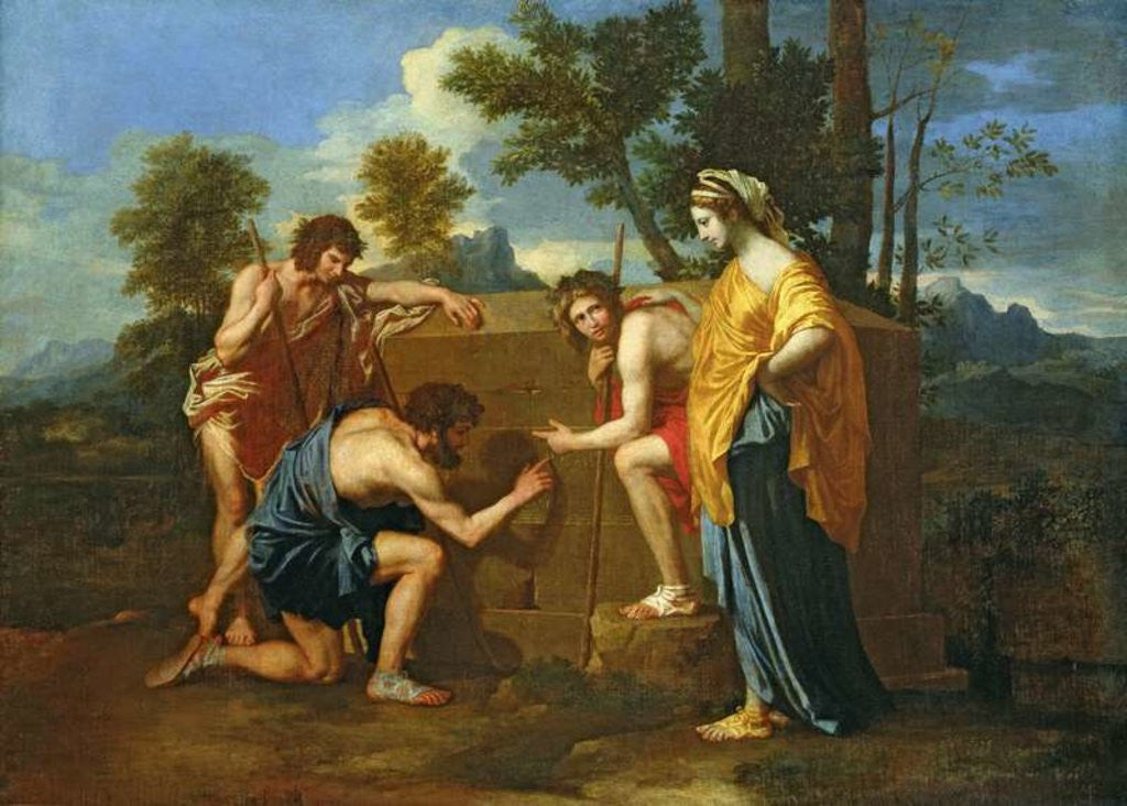 Detail of Arcadian Shepherds by Nicolas Poussin