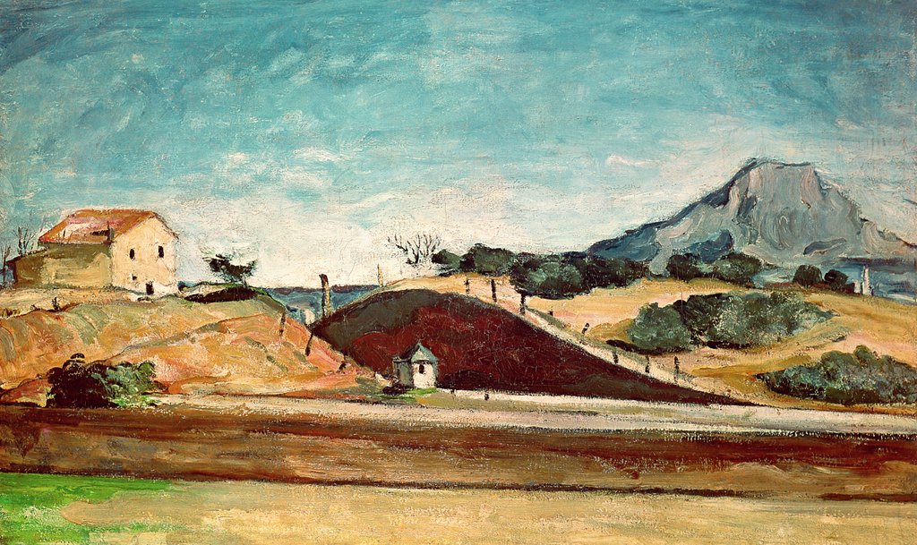 Detail of The Railway Cutting by Paul Cezanne