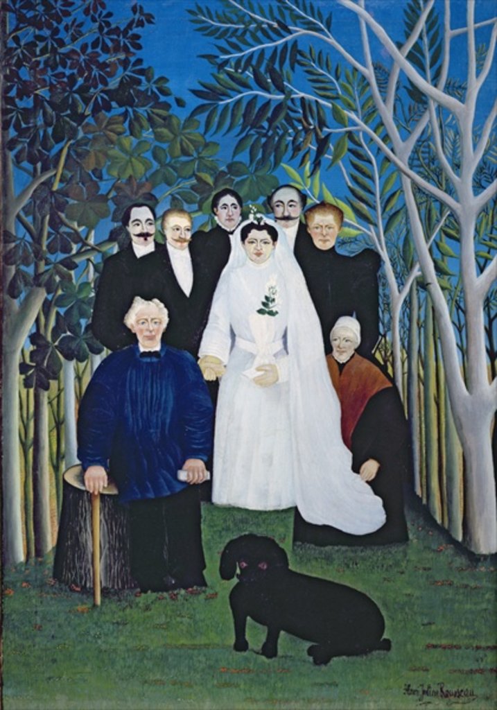 Detail of The wedding party, c.1905 by Henri J.F. Rousseau