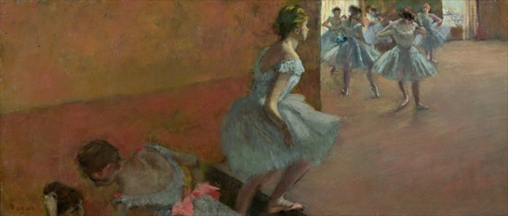 Detail of Dancers Ascending a Staircase, c.1886-88 by Edgar Degas