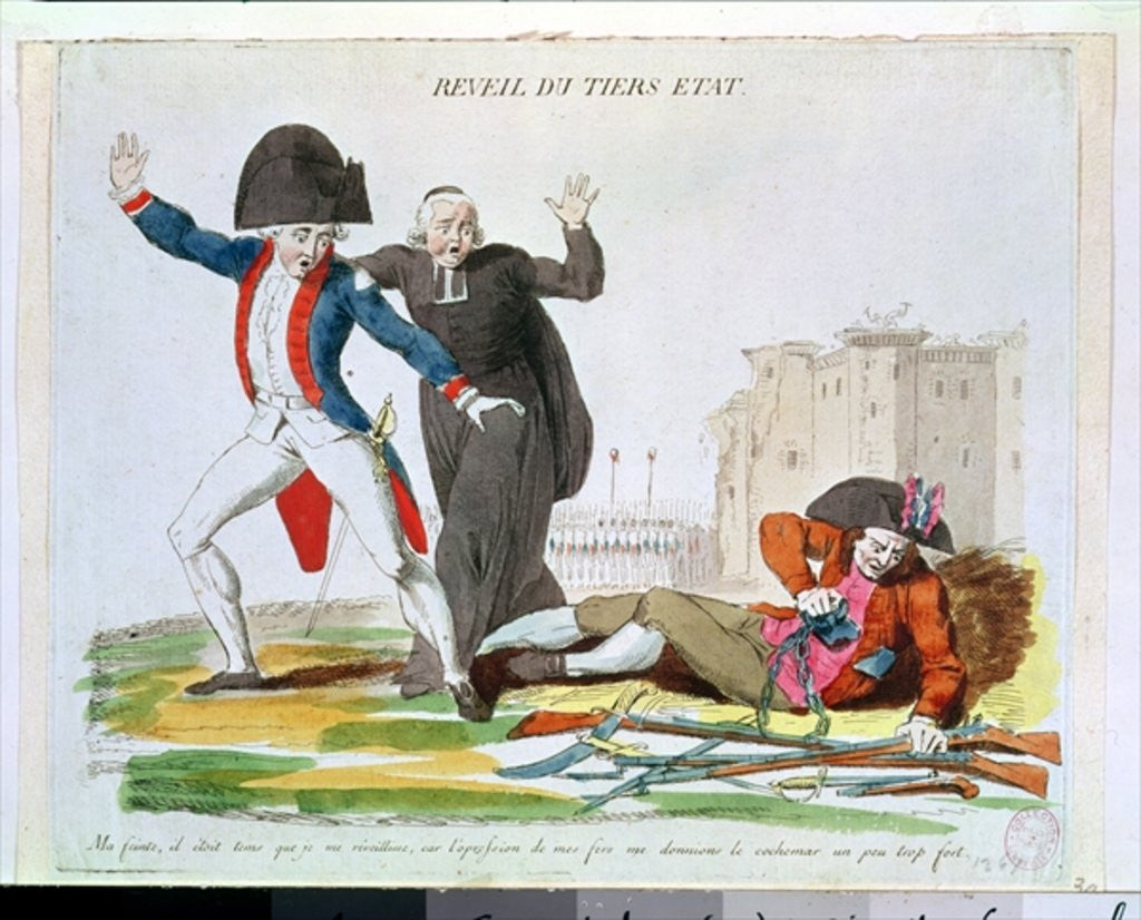 Detail of The Awakening of the Third Estate, July 1789 by French School