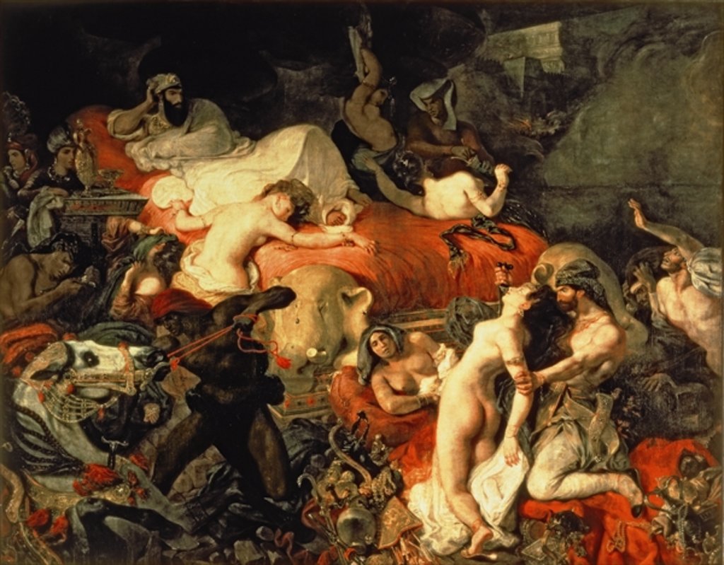 Detail of The Death of Sardanapalus, 1827 by Ferdinand Victor Eugene Delacroix