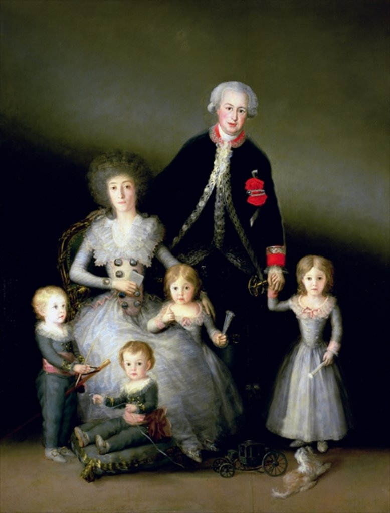 Detail of The Duke of Osuna and his Family, 1788 by Francisco Jose de Goya y Lucientes