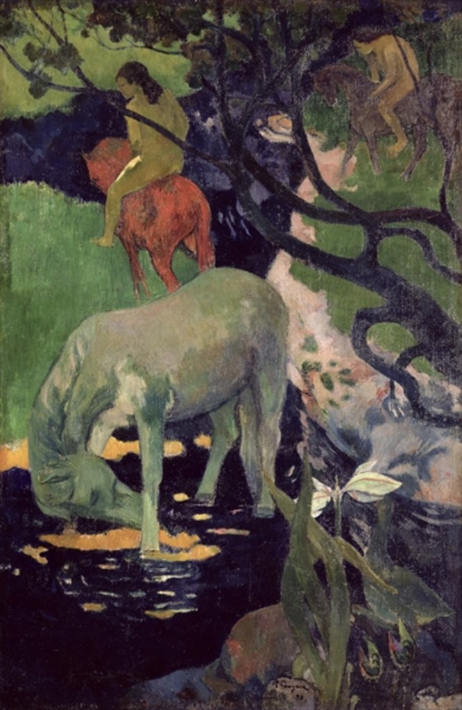 Detail of The White Horse, 1898 by Paul Gauguin