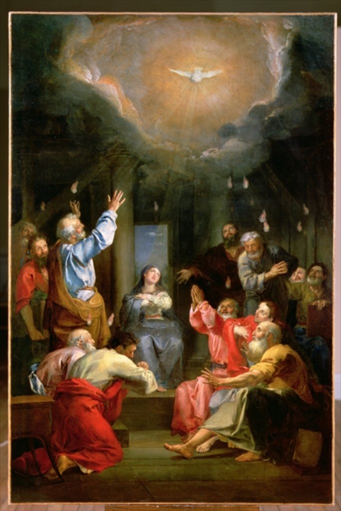 Detail of The Pentecost by Louis Galloche
