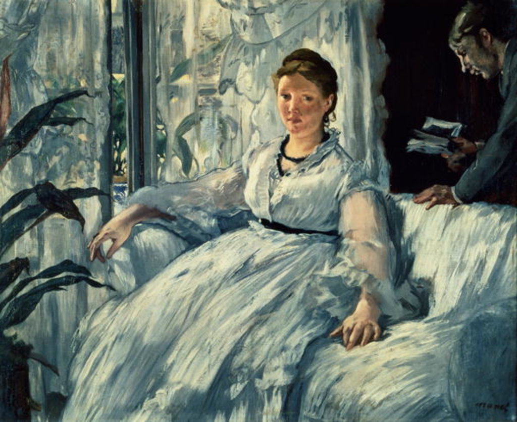 Detail of Reading, 1865 by Edouard Manet