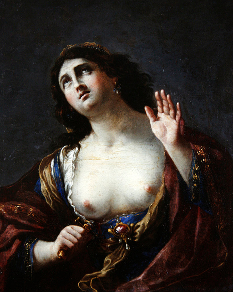 Detail of The Death of Lucretia by Italian School