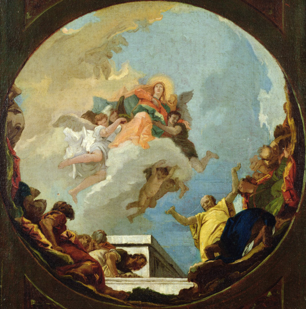 Detail of Assumption of the Virgin by Giovanni Battista Tiepolo