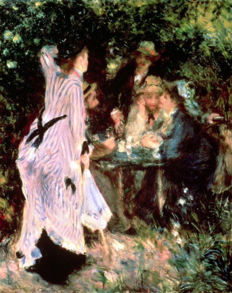 Detail of In the Garden, or Under the Trees of the Moulin de la Galette, 1875 by Pierre Auguste Renoir