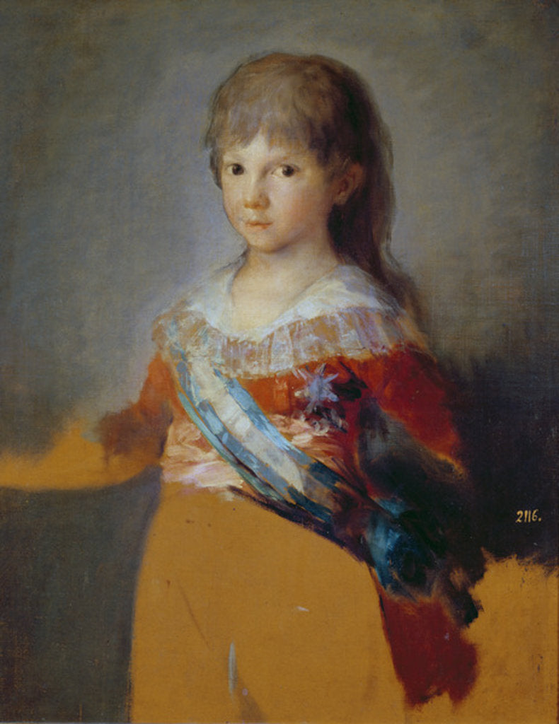 Detail of The Infante Francisco de Paula, 1800 by Francisco Jose de Goya y Lucientes