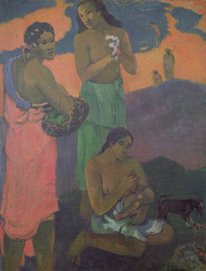 Detail of Maternity, or Three Women on the Seashore, 1899 by Paul Gauguin