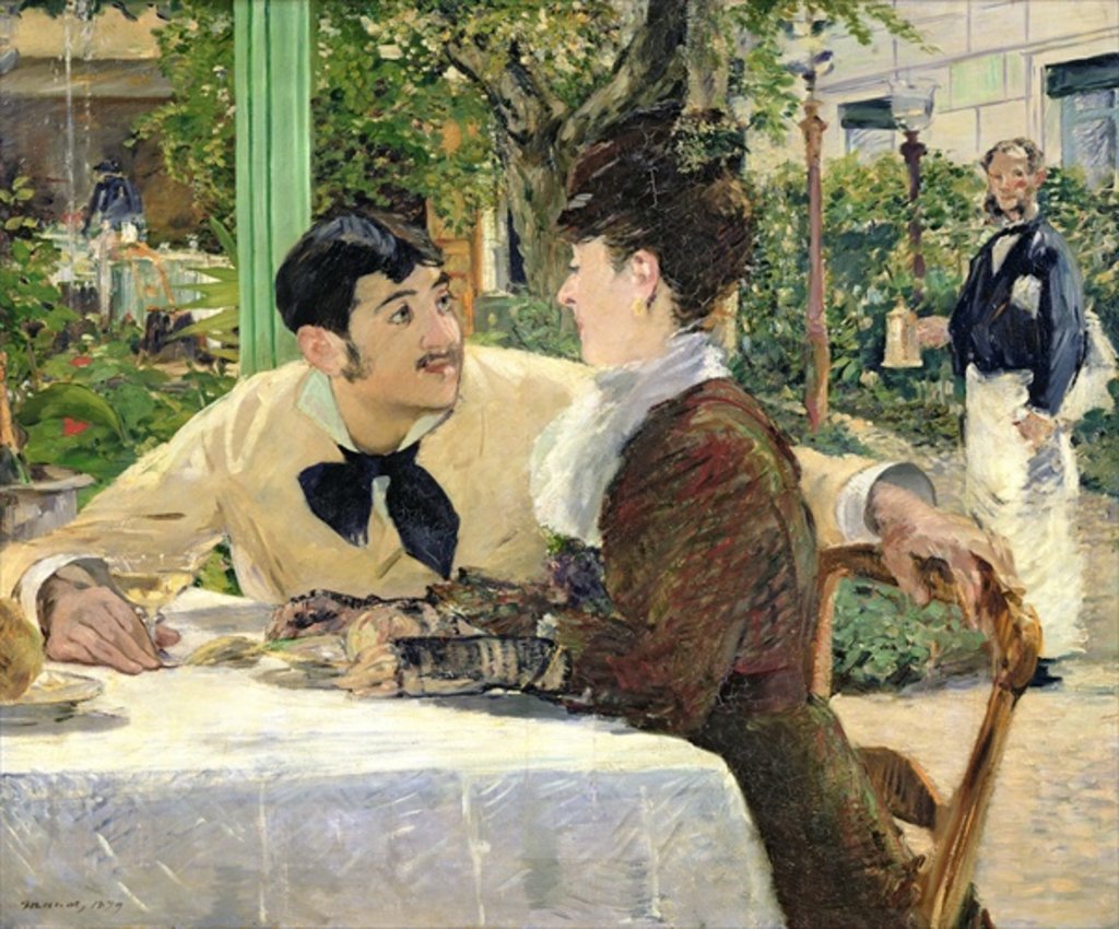 Detail of The Garden of Pere Lathuille, 1879 by Edouard Manet