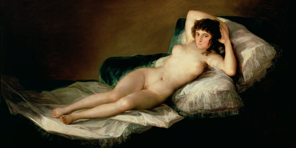 Detail of The Naked Maja, c.1800 by Francisco Jose de Goya y Lucientes