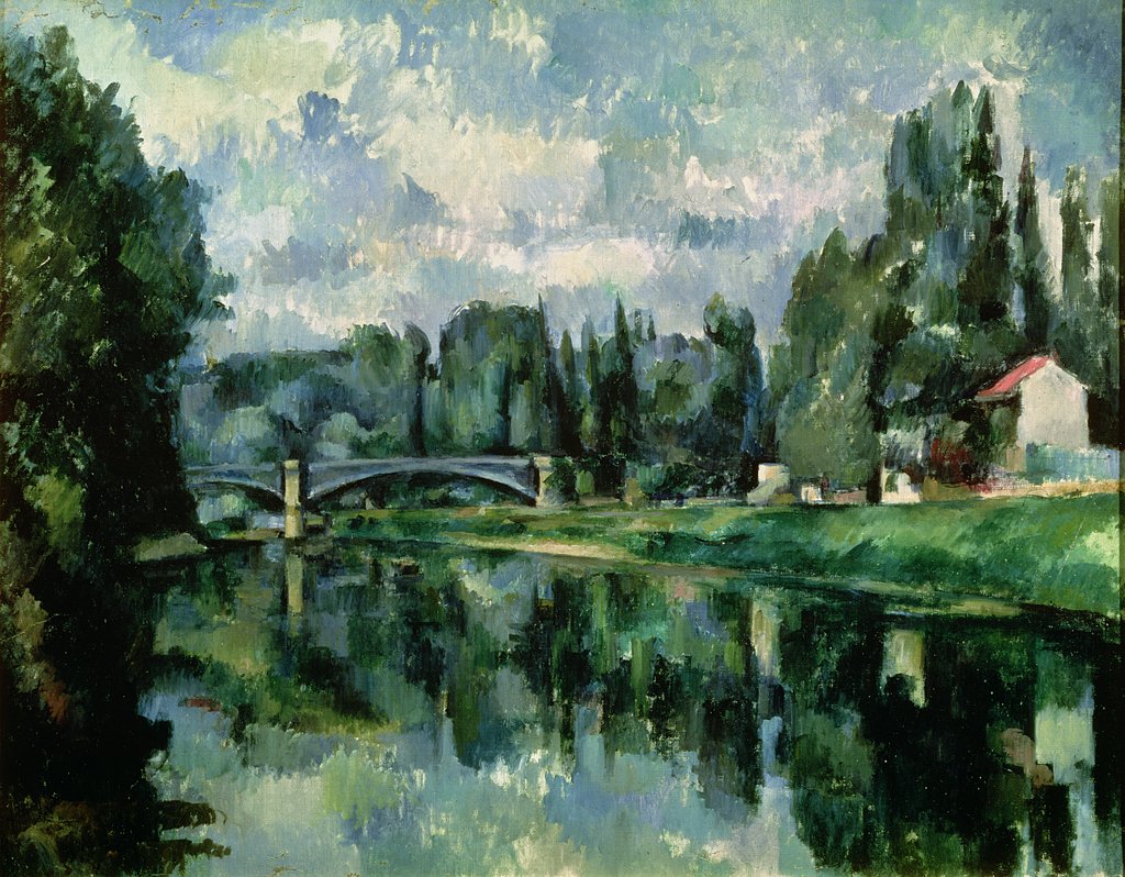 Detail of The Banks of the Marne at Creteil, c.1888 by Paul Cezanne