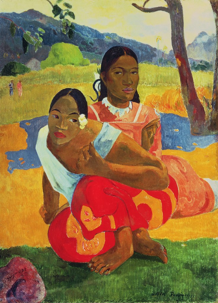 Detail of Nafea Faaipoipo, 1892 by Paul Gauguin