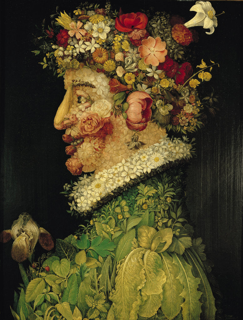 Detail of Spring by Giuseppe Arcimboldo