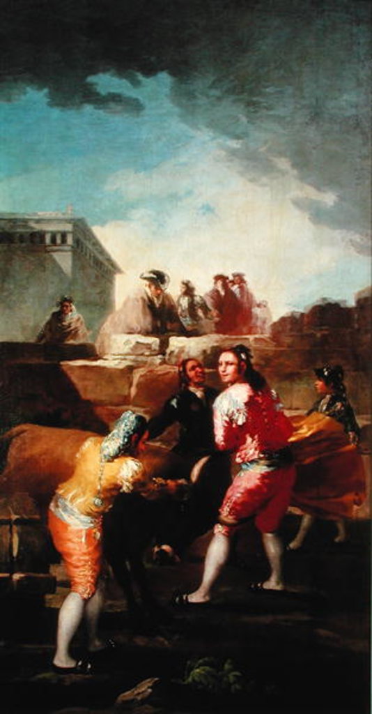 Detail of The Amateur Bullfight, 1778-80 by Francisco Jose de Goya y Lucientes