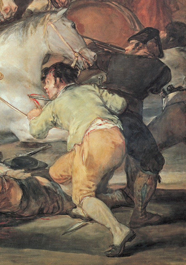 Detail of The Second of May, 1808. The Riot against the Mameluke Mercenaries, 1814 by Francisco Jose de Goya y Lucientes