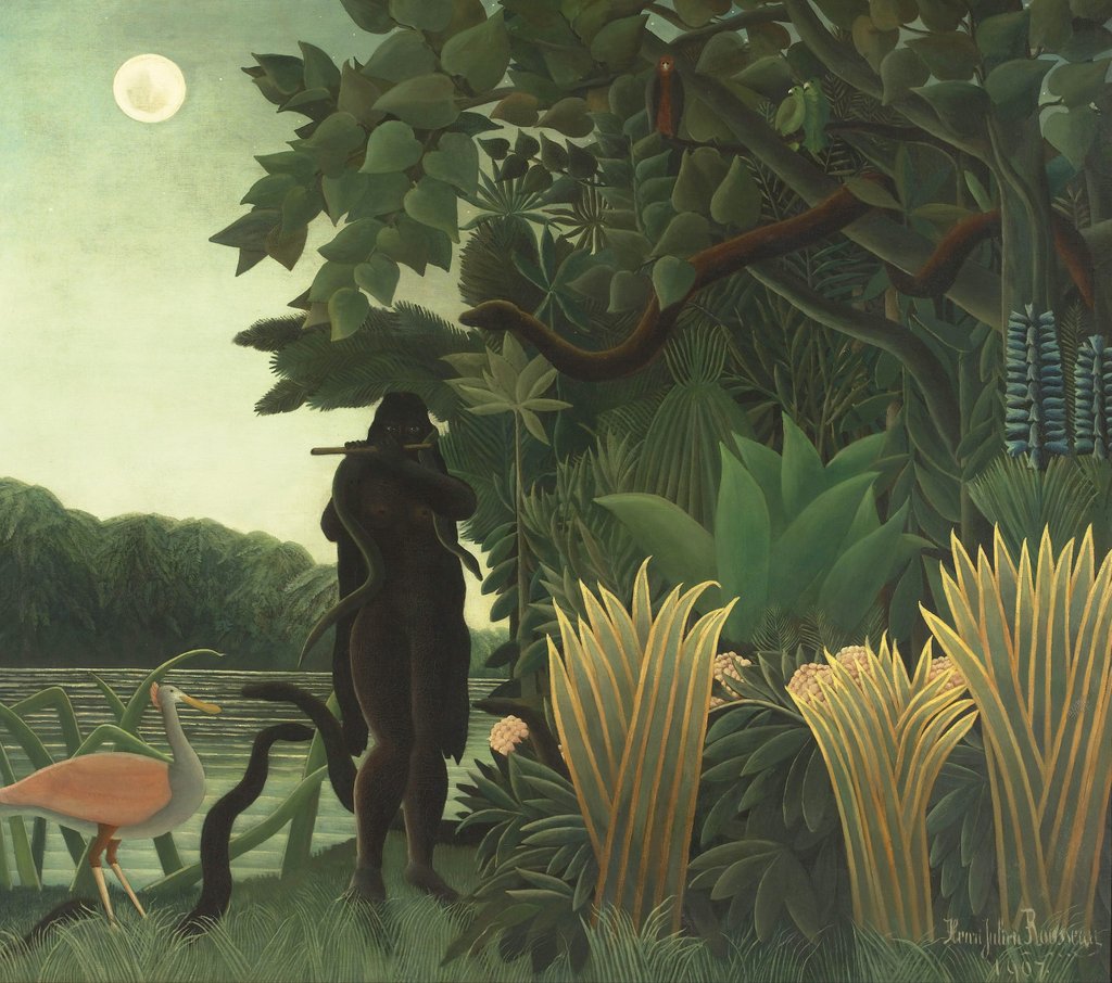 Detail of The Snake Charmer, 1907 by Henri J.F. Rousseau