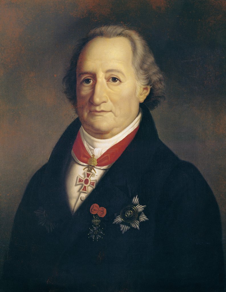 Detail of Portrait of Johann Wolfgang von Goethe with Decorations by Heinrich Cristoph