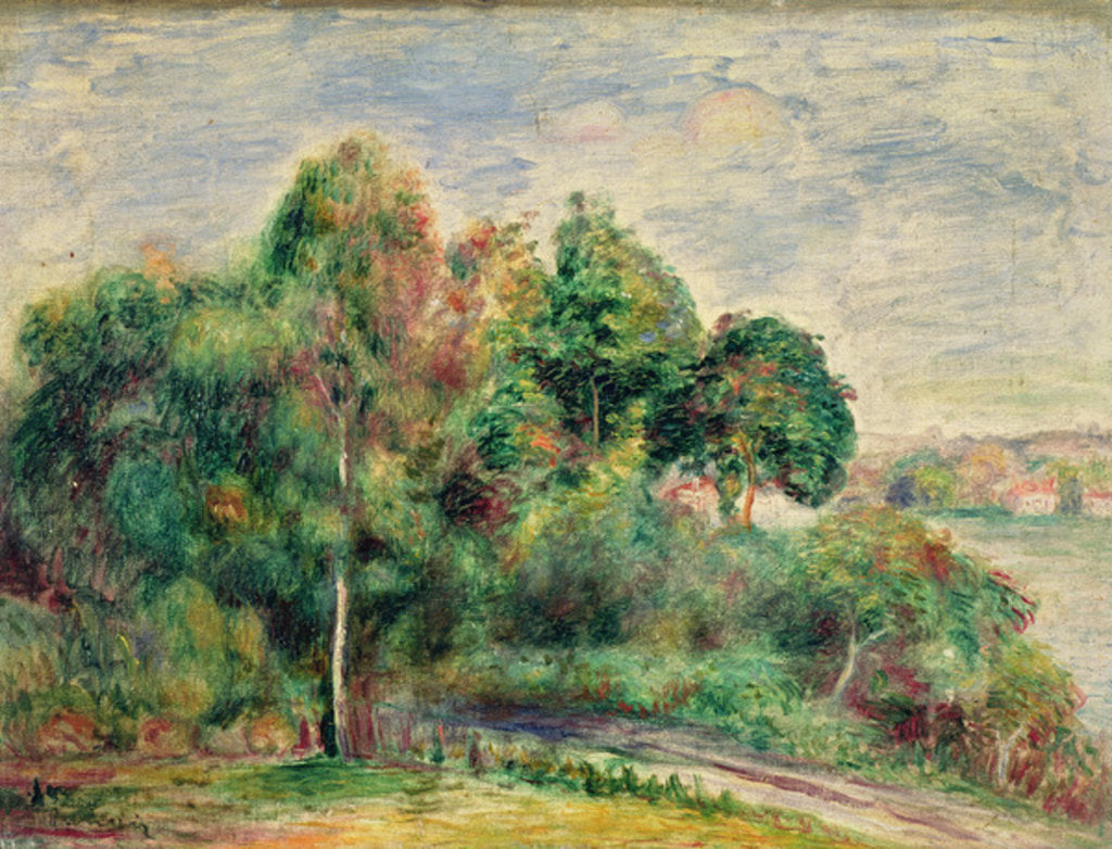 Detail of Landscape by Pierre Auguste Renoir